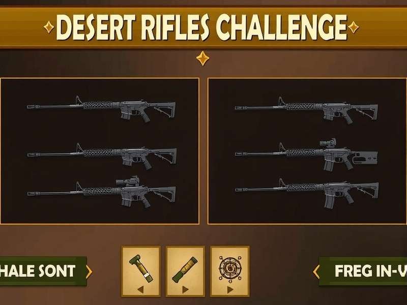 Desert Rifles Challenge Weapon Selection